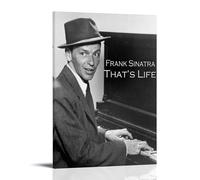 TJLTXV That's Life-Frank Sinatra- Póster artístico impermeable de alta definición para cocina, baño, dormitorio, sin taladrar, fácil de instalar, decoración multiescena, 30 x 45 cm, estilo marco