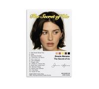 TJLTXV The Secret of Us-Gracie Abrams Póster artístico impermeable de alta definición para cocina, baño, dormitorio, sin taladrar, fácil de instalar, decoración multiescena, 60 x 90 cm, estilo sin