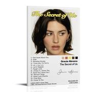 TJLTXV The Secret of Us-Gracie Abrams Póster artístico impermeable de alta definición para cocina, baño, dormitorio, sin taladrar, fácil de instalar, decoración multiescena, 30 x 45 cm, estilo marco