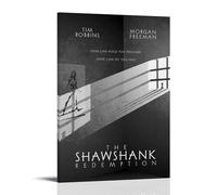 TJLTXV The Shawshank Redemption- Póster artístico impermeable de alta definición para cocina, baño, dormitorio, sin taladrar, fácil de instalar, decoración multiescena, 60 x 90 cm, estilo marco