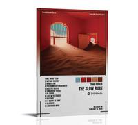 TJLTXV The Slow Rush de Tame ImpalaPóster artístico impermeable de alta definición para cocina, baño, dormitorio, sin taladrar, fácil de instalar, decoración multiescena, 40 x 60 cm, estilo marco