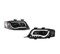 TjOta Faro Delantero Para A6 2001-2004 Conjunto De Faros Guía De Luz Modificada LED Lente De Ojo De Lágrima Conjunto De Faros De Xenón Faros Principales