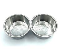 TJPoto Paquete de 2 cestas de filtro de 2 tazas para máquina de café expreso, 51 mm, pieza de repuesto para Krups