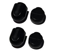 TJPoto Paquete de 4 pomos de control de velocidad para mezclador, pieza de repuesto, palanca de bloqueo de plástico, color negro, kit para batidoras KitchenAid