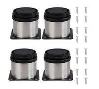TJQQSDEG Patas de Cama Patas Ajustables Juego de 4 Patas Ajustables para Muebles Patas Ajustables para Muebles Patas Redondas Ajustables para Mesa Patas para Muebles Patas, 350 mm (13,77 Pulgadas) ()