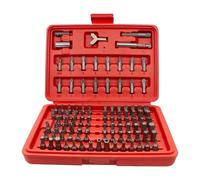 TJR Juego de 100 destornilladores con puntas magnéticas: destornilladores de precisión y estándar, kit de herramientas de reparación profesional para electrónica, hogar, reloj, gafas y proyectos de