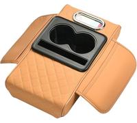 TJXGH Almohadilla Consola Central para VW Tiguan Touareg Touran Atlas GOL 2000-2023 2024-pr, Cojin Reposabrazos Coche con Bolsa Lateral Reposabrazos del Automóvil,Orange