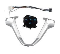 Tjxtixle Interruptor Control Crucero Volante para Ford para Fiesta para MK7 para MK8 para Ecosport 2013 Marco Coche Panel Cubierta Volante Control Crucero Decorativo(Blue Backlight)