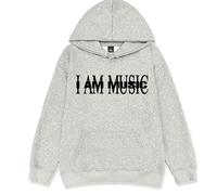 TJYES Playboi Carti I Am Music Album Print Sudaderas unisex, gris, XXL