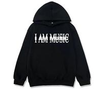 TJYES Playboi Carti I Am Music Album Print Sudaderas unisex, Negro, M
