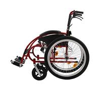 TJZY Silla de ruedas, manual Silla de ruedas Deportes Ocio Portátil Plegable Ergonómico Cuatro frenos Respaldo plegable Ampliación Reposabrazos Cojín, Carro, Peso de rodamiento 250 lb