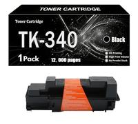 TK-340 Cartucho de tóner Compatible para Kyocera Negro con Chip | Reemplazo para Kyocera FS-2020D FS-K4350 Alta capacidad 12.000 páginas,1pcs