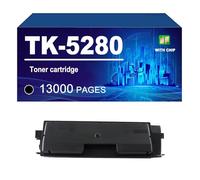 TK-5280 TK 5280 Cartuchos De Tóner Compatibles para Kyocera ECOSYS M6235cidn M6635cidn P6235cdn, Rendimiento hasta 13000 / 11000 Páginas,Black-1 Pack