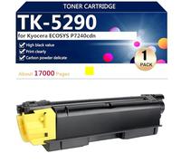 TK-5290 Cartucho de Tóner Compatible de Rendimiento Extra Alto para Kyocera ECOSYS P7240cdn Impresoras, Nítida y Clara,Yellow-1 Pack