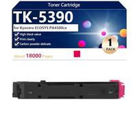 TK-5390 Cartucho de Tóner TK-5390K TK-5390C TK-5390M TK-5390Y de Alto Rendimiento Compatible para Kyocera ECOSYS PA4500cx Impresoras, Nítidas y Definidas,Magenta-1 Pack