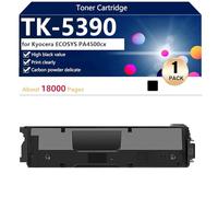 TK-5390 Cartucho de Tóner TK-5390K TK-5390C TK-5390M TK-5390Y de Alto Rendimiento Compatible para Kyocera ECOSYS PA4500cx Impresoras, Nítidas y Definidas,Black-1 Pack