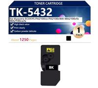 TK-5432 Cartucho de Tóner de Alto Rendimiento Compatible con Kyocera ECOSYS PA2100cx PA2100cWX MA2100cfx MA2100cwfx Impresoras, Nítidas y Claras,Black-1 Pack