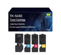 TK-5450 Cartucho de tóner impresora para Kyocera PA2600cwx MA2600cwfx | Reemplazo for cartuchos de tóner TK-5450 TK-5450K TK-5450C TK-5450M TK-5450Y, con chip(4 colors)