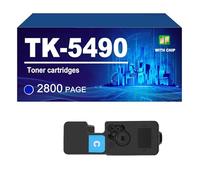 TK-5490 Cartucho De Tóner Compatible para Kyocera Ecosys PA2101cx MA2101cfx, Rendimiento De hasta 2800 Páginas,Cyan-1 Pack