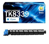 TK-8339 Cartucho de Tóner Alta Capacidad de Reemplazo Compatible para Kyocera - 25.000 / 15.000 Páginas - Compatible para TASKalfa 3252ci 3253ci con Chip,Cyan