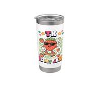 TK es mi jardín de infantes de transición de cereza de fresa Vaso térmico de acero inoxidable de doble pared
