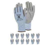 TK Gloves SHARK BLUE/Guantes de montaje, protección contra cortes/talla 08, 12 pares/guantes de montaje/guantes resistentes a cortes Guantes de trabajo