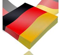 TK Gruppe Timo Klingler 20x servilletas Alemania negro, rojo, amarillo (dorado), como decoración, decoración de fiesta para fútbol, mundial 2026