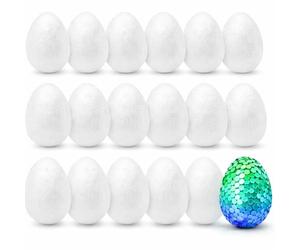 TK Gruppe Timo Klingler 50x Huevos de poliestireno 6 cm - Huevos de plástico para Manualidades - Decoración para Pascua