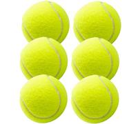 TK Gruppe Timo Klingler 6 Pelotas de Tenis para competición y Entrenamiento - Pelota de Tenis Amarilla para Todas Las Superficies - Pista de Tierra Batida y Pasillo - con Red de Tenis