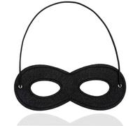 TK Gruppe Timo Klingler Bandit máscara de ojos negra, máscara antirrobo para niños y adultos en Mardi Gras & Carnival (1x)