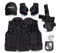 TK Gruppe Timo Klingler Disfraz unisex de SWAT, 6 en 1, para hombre y mujer, para carnaval y Halloween