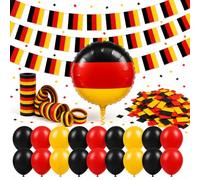 TK Gruppe Timo Klingler Juego de decoración XXL para fans de Alemania con más de 50 piezas para fútbol mundial y Eurocopa