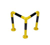 TK Gruppe Timo Klingler Protector de Esquinas de Acero Negro y Amarillo, para estantes de Carga Pesada y protección contra Golpes y robos