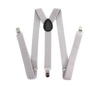 TK Gruppe Timo Klingler Tirantes para hombre - Elásticos y flexibles - 1920 Accesorios para Fsching & Carnaval como Gatsby, Charleston (gris)