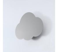 TK Lighting Aplique de pared Cloud, gris, 38 cm de ancho, metal, nube, G9