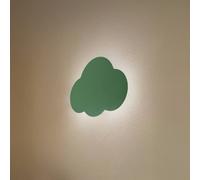 TK Lighting Aplique de pared Cloud, verde, metal, 38 cm de ancho, 2 luces, G9