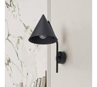 TK Lighting Aplique de pared Cono, 1 luz, negro, E27