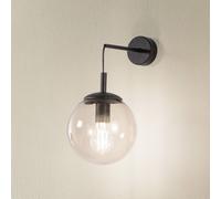 TK Lighting Aplique de pared Esme, color ámbar, altura 45 cm, cristal, E27