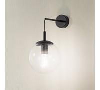 TK Lighting Aplique de pared Esme, transparente, altura 45 cm, cristal, E27