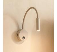 TK Lighting Aplique de pared Lagos, arena/negro, G9, altura 45 cm, metal