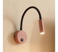 TK Lighting Aplique de pared Lagos, rojo/negro, G9, altura 45 cm, metal