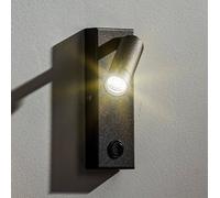 TK Lighting Aplique de pared LED Enzo angular con interruptor, negro