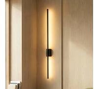 TK Lighting Aplique de pared LED Flash, negro, altura 108 cm metal 1 luz
