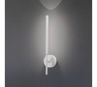 TK Lighting Aplique de pared LED Focus, blanco 46,5 cm metal 2 luces regulable