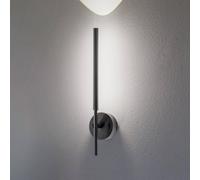 TK Lighting Aplique de pared LED Focus negro 46,5 cm metal 2 luces regulable