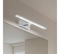 TK Lighting Aplique de pared LED Gallery metal cromado ancho 41,5 cm IP44 EC:EPREL:1880668