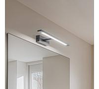 TK Lighting Aplique de pared LED Gallery, negro, metal ancho 41,5 cm IP44 EC:EPREL:1880663