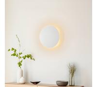 TK Lighting Aplique de pared Lunia New, blanco, Ø 30 cm