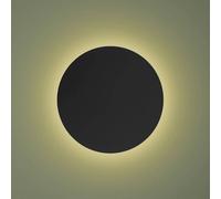 TK Lighting Aplique de pared Lunia New, negro, Ø 40 cm