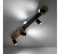 TK Lighting Downlight Cover Wood, 5 luces